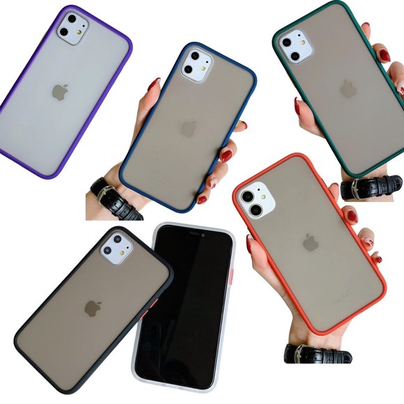 iPhone 11 / 12/ 12 pro Case ( Frosted Back) - Picture 1 of 10